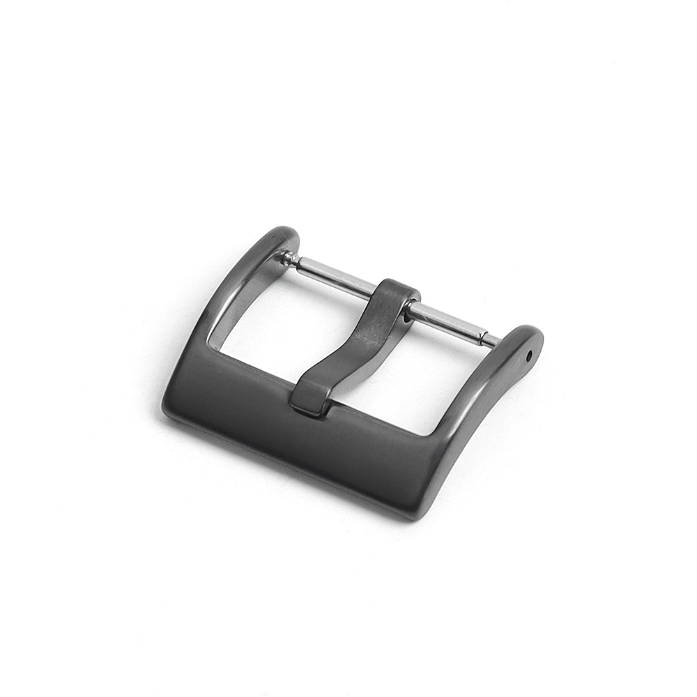 Replaceable DLC Watch Buckle Polished/Brushed Watch Clasp And Frosted Treatment Suitable For Black Watch Accessories On Nylon/Leather/Silicone/Rubber Watch Straps