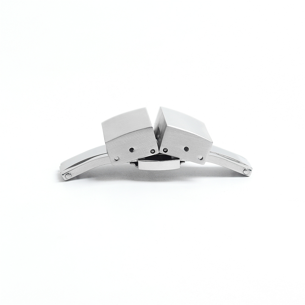 Factory Manufacture Hot Selling Sliver Turtle Back Butterfly 304L Stainless Steel Buckle With Brushed+Polished