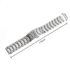Custom New Style Small Eyehole Shape Metal Watch Bracelet Brushed 304L SS Watch Strap For IWC Watch Series