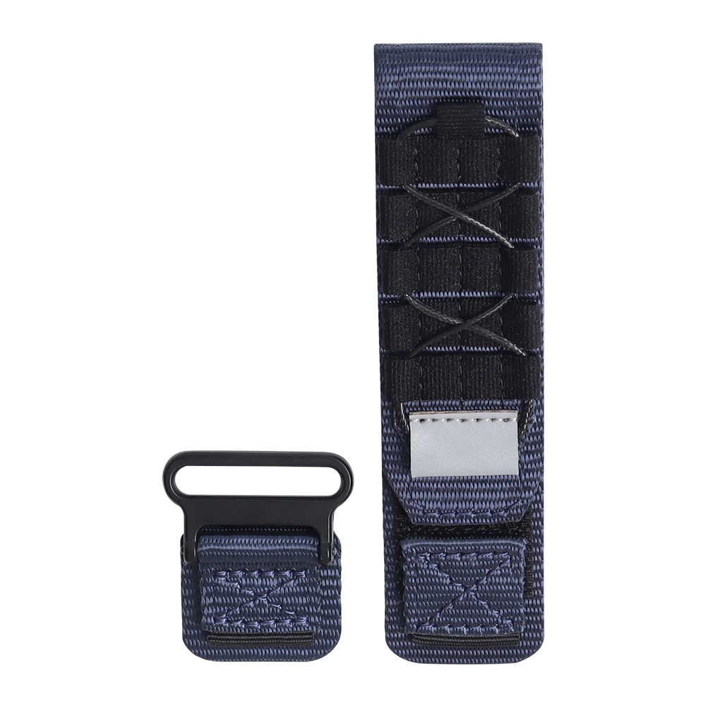 Custom New Style Popular 2 Pieces Nylon+Leather Mix Material Velcro Watch Band In 25mm For Tudor Watches