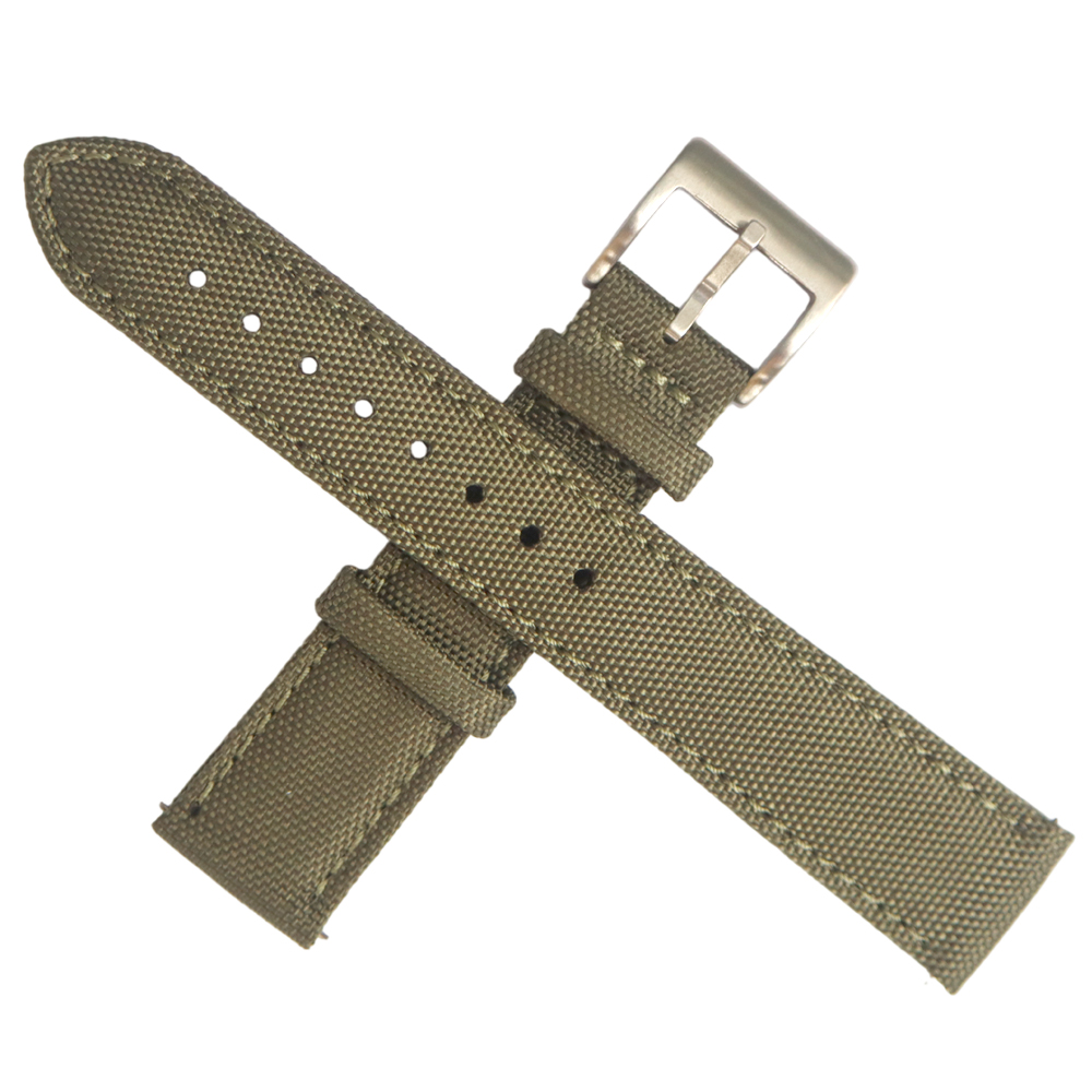 Green Both-Side Sailcloth Watch Band