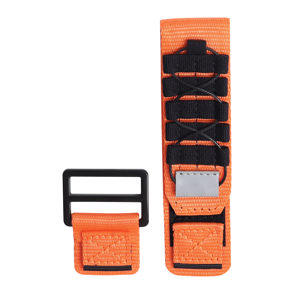 Custom New Style Popular 2 Pieces Nylon+Leather Mix Material Velcro Watch Band In 25mm For Tudor Watches