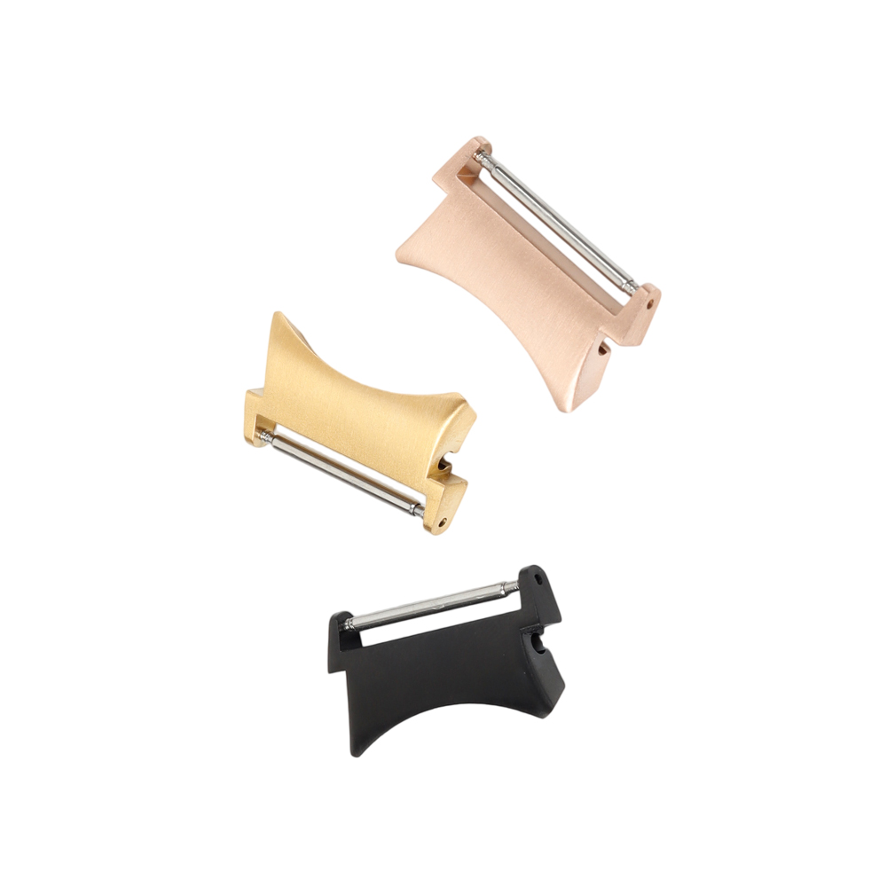 Factory Wholesale Black/Gold 304L SS Watch Connector 16/20mm Metal Connector For Samsung Watch Series