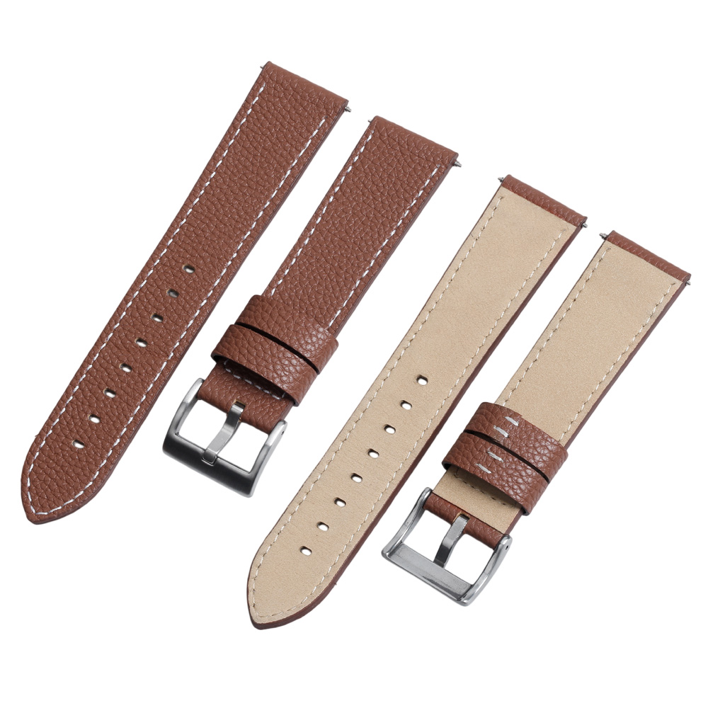 Handcrafted Lychee Grain Genuine Leather Watch Straps with Adaptive Long And Short Sizing for Luxury Heritage Timepieces And Modern Smartwatch Personalization Hub From CHWSM