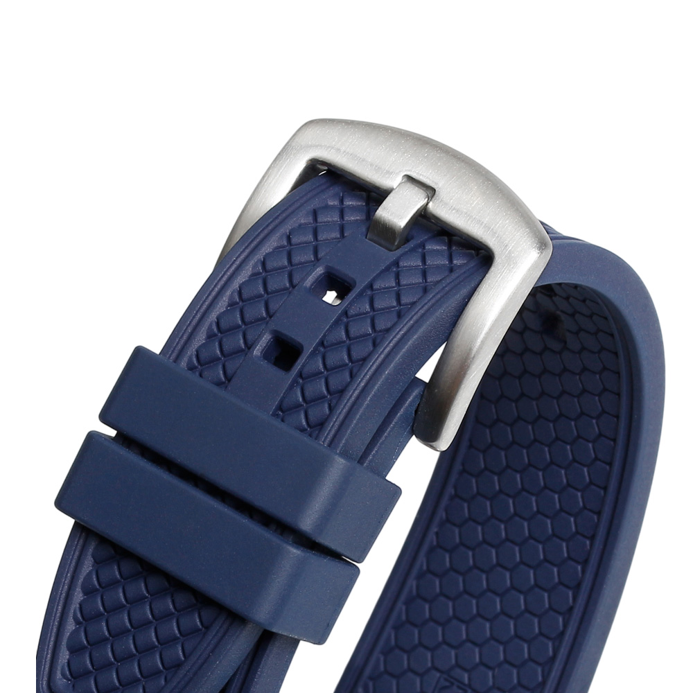 Premium Fluorine-Rubber Watch Strap Engineered For Everyday Swimmers And Ocean Travelers Who Demand Durability Saltwater Resistance And Low-maintenance Luxury