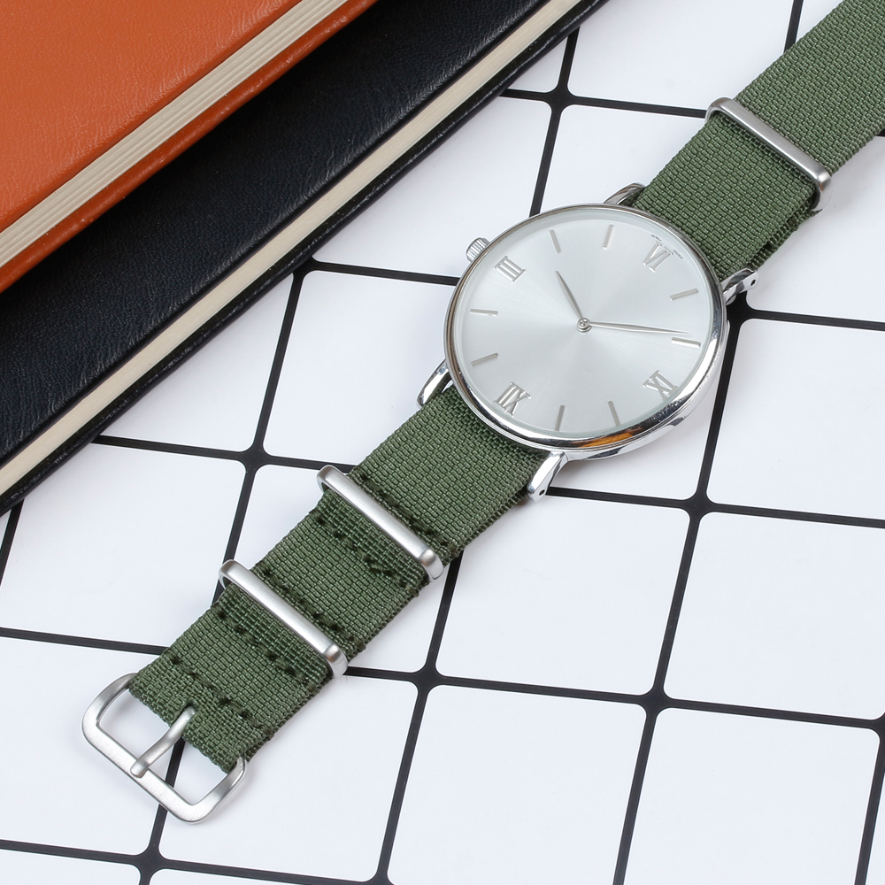 Good Quality Nato Ribbed Nylon Watch Band In 20 And 22mm With Polished And Brushed 304L SS Hardware
