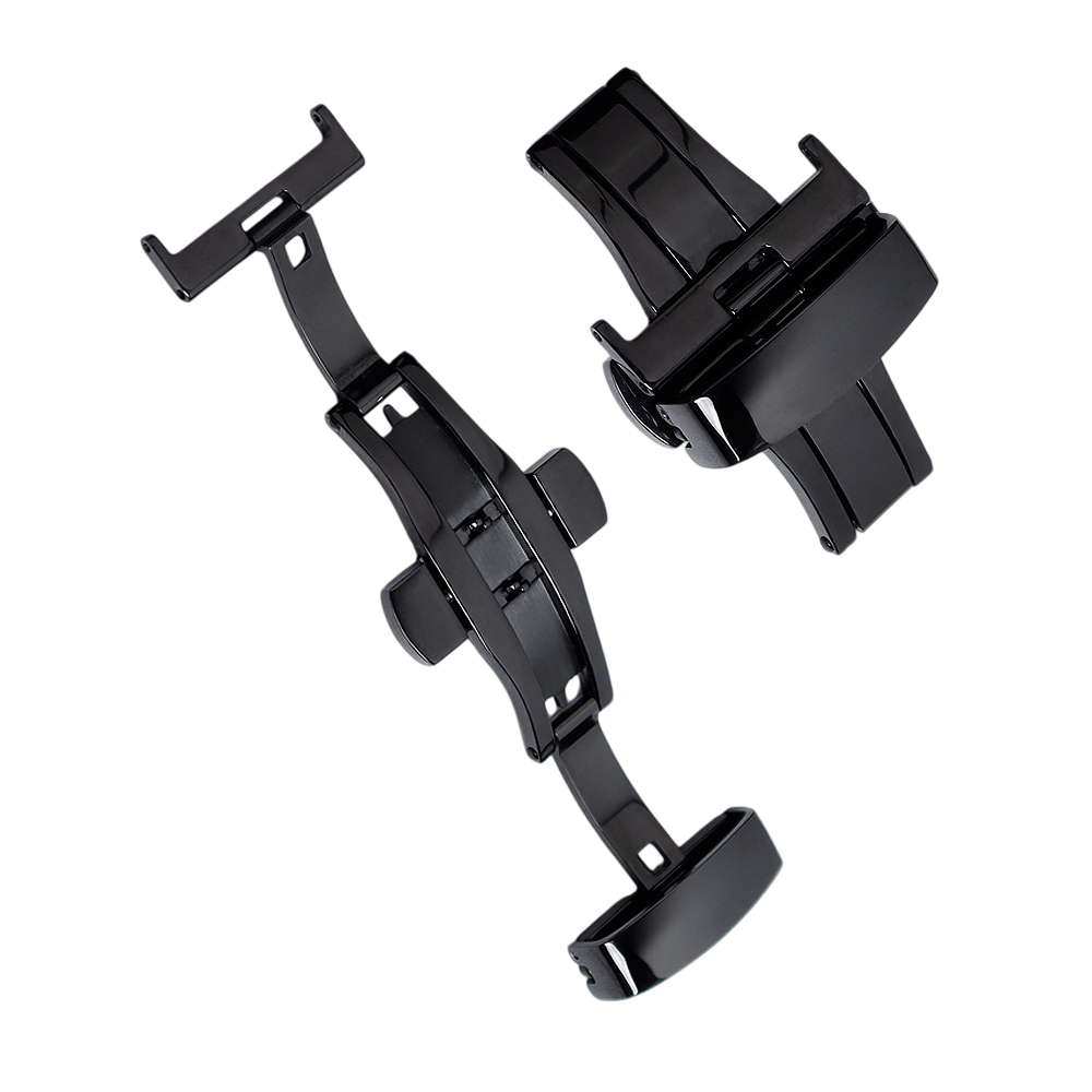 Wholesale 16/18/20/22mm Quick Release Different Color Stainless Steel Butterfly Watch Buckle With 304L/316L SS