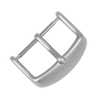 Custom Matte 304L Stainless Steel Watch Buckle Silver Metal Watch Clasp In 16/18/20/22mm