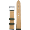 Popular 2 Pieces Style 21mm Green Sailcloth+Brown Waterproof Leather Watch Strap With Brushed 304L SS Buckle And Quick Release Spring Bar