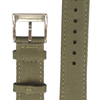 New Design Two Pieces Both-Sided Sailcloth Watch Strap Luxury Green Cordura Wrist Strap With Brushed 304L SS Buckle And Quick Release Spring Bar