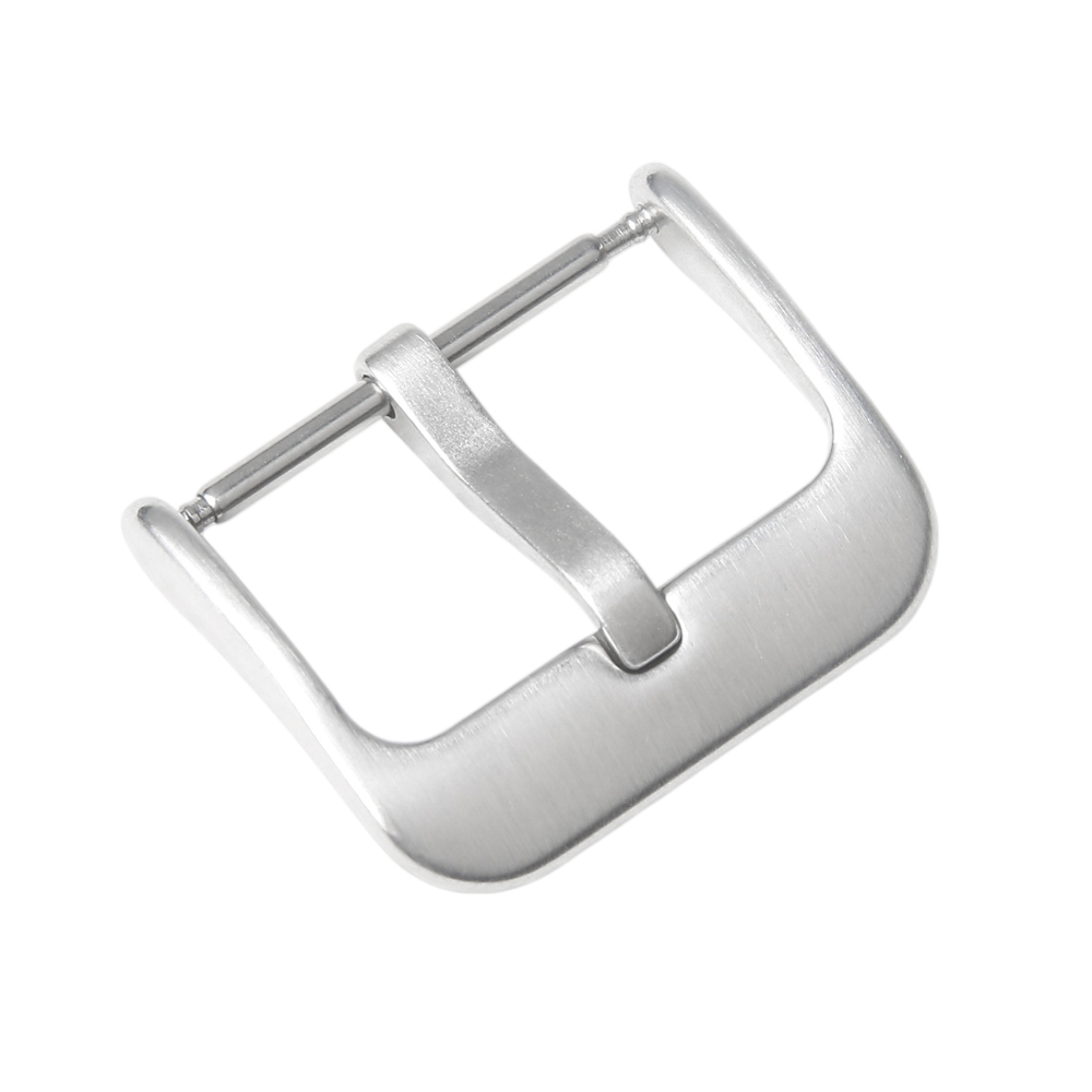 18/20/22mm Silver Brushed Metal Watch Buckle Square Watch Clasps With 3.0mm Tang
