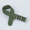 Good Quality Nato Ribbed Nylon Watch Band In 20 And 22mm With Polished And Brushed 304L SS Hardware