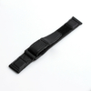 New Style Hot Sell 2 Pieces Lychee Texture Leather Wrist Strap Velcro Watch Band With Black PVD 304L SS Buckle