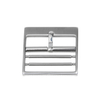 22mm Silver Brushed Flat Metal Watch Buckle 304L SS Watch Clasp For Watch Hardware