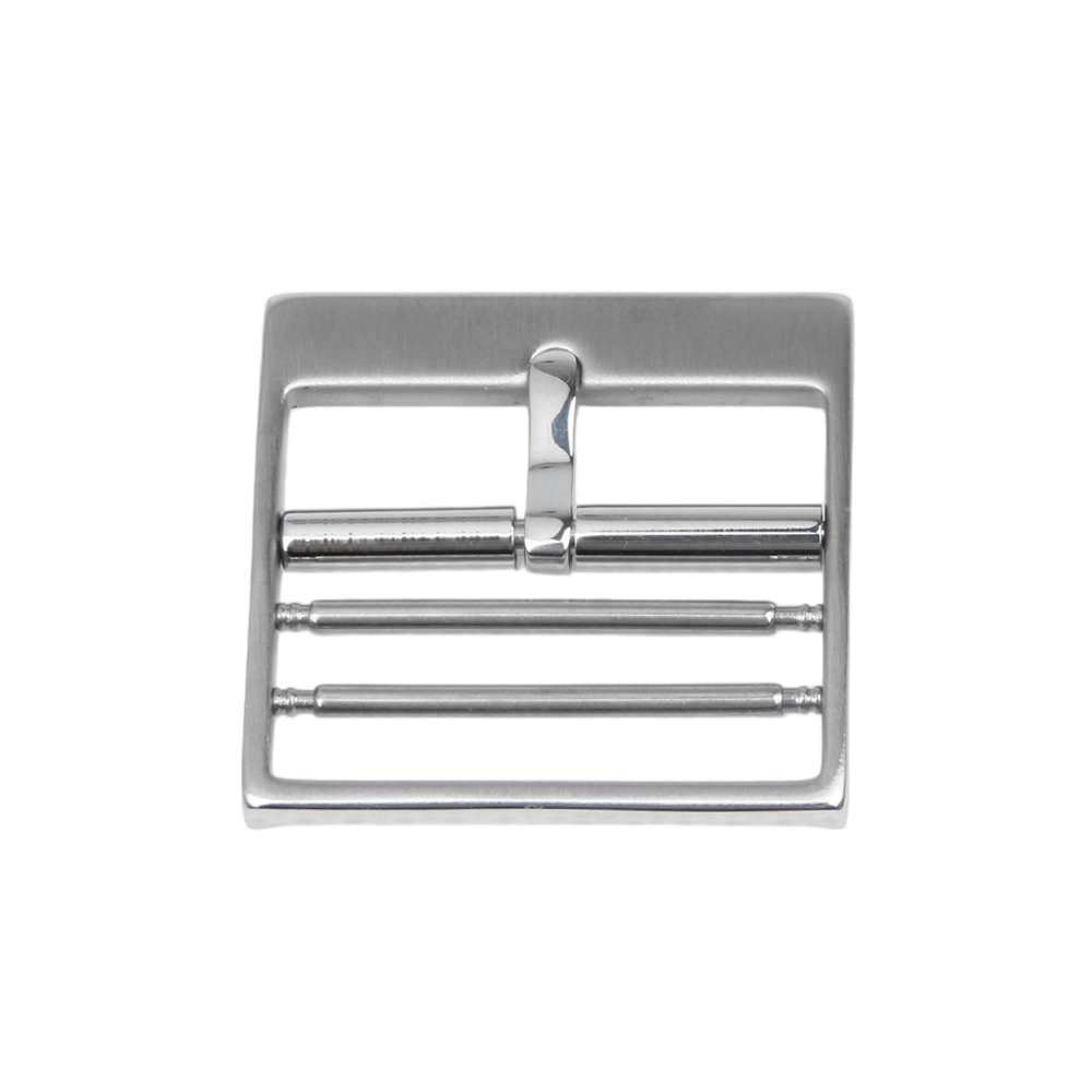 22mm Silver Brushed Flat Metal Watch Buckle 304L SS Watch Clasp For Watch Hardware