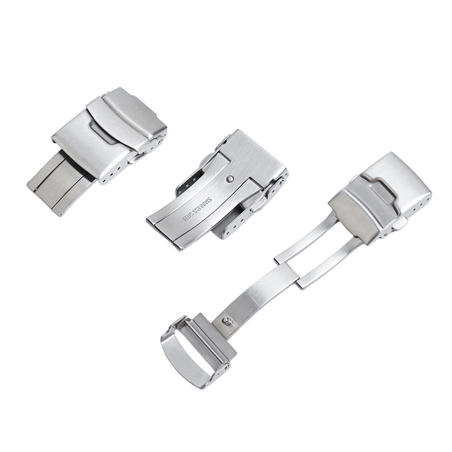 Popular Silver/Black/Gold/Rose Gold Color Metal Watch Buckle 18/19/20/22/24mm Butterfly Buckles From Factory Manufacture