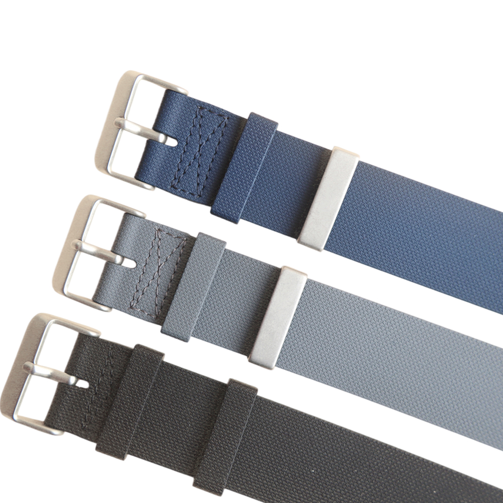 New Arrival 20/22mm Popular One Piece Style FKM Watch Strap Fluorine Rubber Watch Strap Bracelet With Matte 304L SS Buckle And FKM Keeper