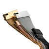 Customizable 16mm To 22mm Milanaise Mesh Metal Watch Strap Crafted From Premium 304L Stainless Steel Featuring A Secure Magnetic Clasp Closure System