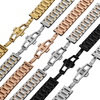Premium Wholesale 304L Stainless Steel Luxury Stripe Watch Strap With Universal Quick Release Fit For High-End Waterproof Quartz Timepiece Collections