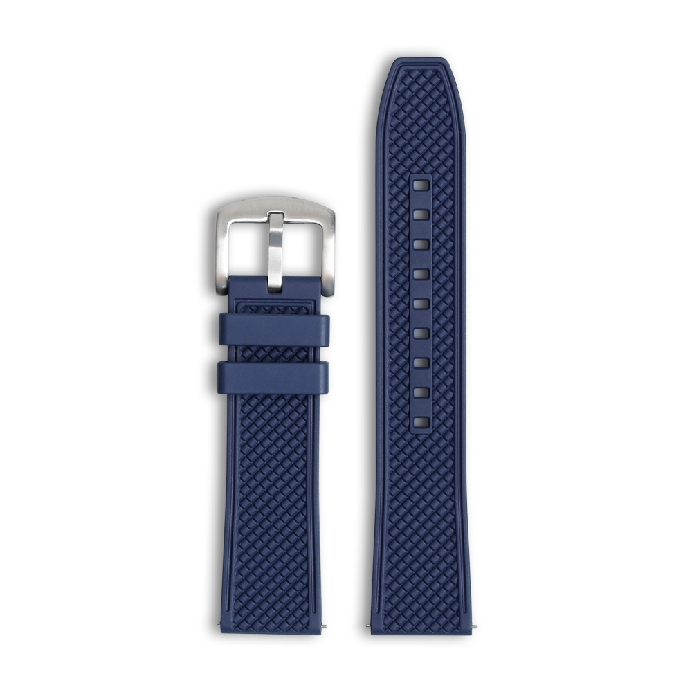 Premium Fluorine-Rubber Watch Strap Engineered For Everyday Swimmers And Ocean Travelers Who Demand Durability Saltwater Resistance And Low-maintenance Luxury