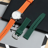 Custom Premium Green FKM Fluorine Rubber Watch Band Embossed 3D Watch Strap for OMEGA Watch From CHWSM Factory