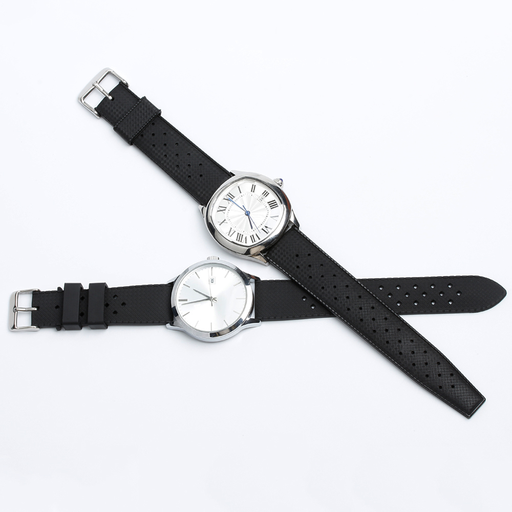 Factory Manufacture Popular Soft TPU Silicone Wrist Watch Band With 20 And 22mm