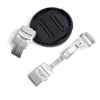 CHWSM Custom Silver Metal Watch Buckle 20/22/24mm Butterfly Buckles For Stainless Steel Watch Strap