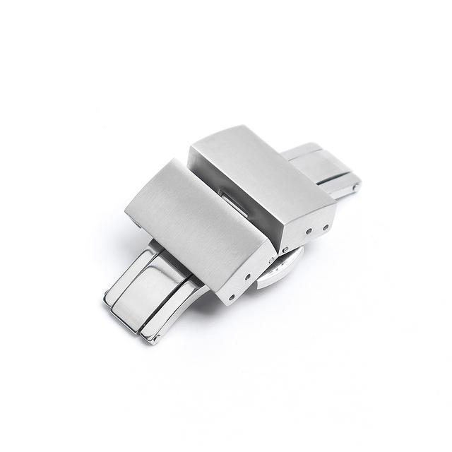 Factory Manufacture Hot Selling Sliver Turtle Back Butterfly 304L Stainless Steel Buckle With Brushed+Polished