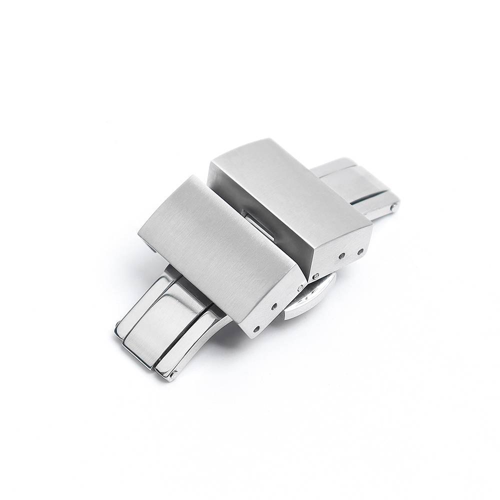 Factory Manufacture Hot Selling Sliver Turtle Back Butterfly 304L Stainless Steel Buckle With Brushed+Polished