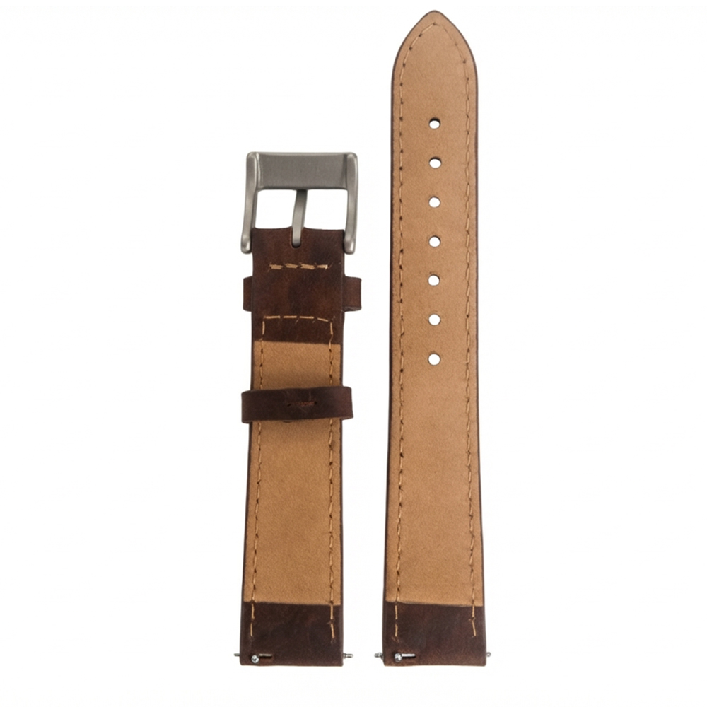 New Arrival Hot Selling Good Grade 2 Pieces Crazy Horse Genuine Leather Wrist Strap Watch Band In 18/19/20/21/22/24mm For IWC Watches