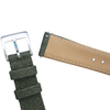 Popular 2 Pieces Style 21mm Green Sailcloth+Brown Waterproof Leather Watch Strap With Brushed 304L SS Buckle And Quick Release Spring Bar