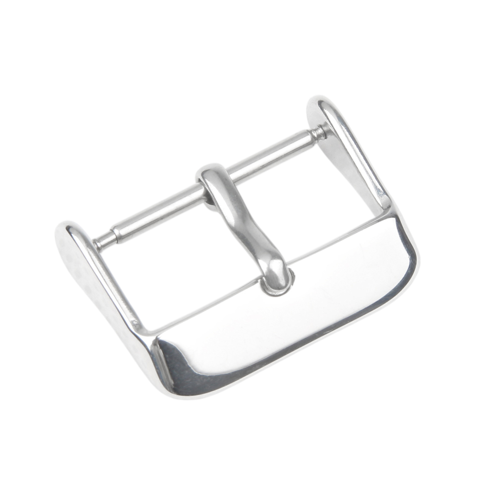 Factoy Custom Wholesale Polished Metal Watch Clasp Silver Watch Buckle For Watch Strap