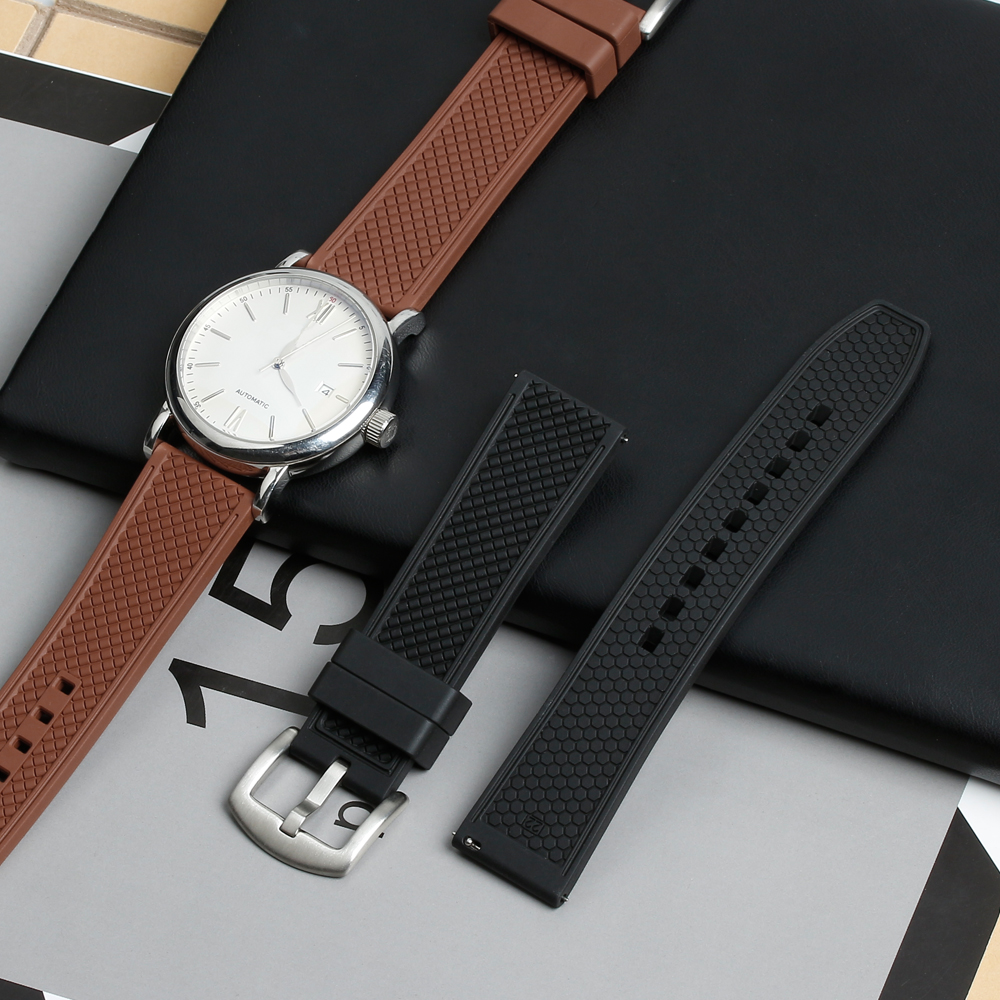 Black FKM Watch Straps