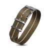 1.2mm Twill Nylon Watch Band Soft Watch Strap In 22mm With Brushed 304L SS Hardware