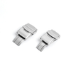 CHWSM Custom Silver Metal Watch Buckle 20/22/24mm Butterfly Buckles For Stainless Steel Watch Strap