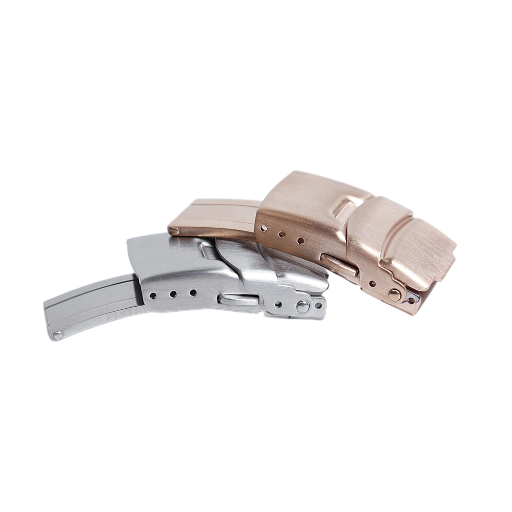 Popular Silver/Black/Gold/Rose Gold Color Metal Watch Buckle 18/19/20/22/24mm Butterfly Buckles From Factory Manufacture