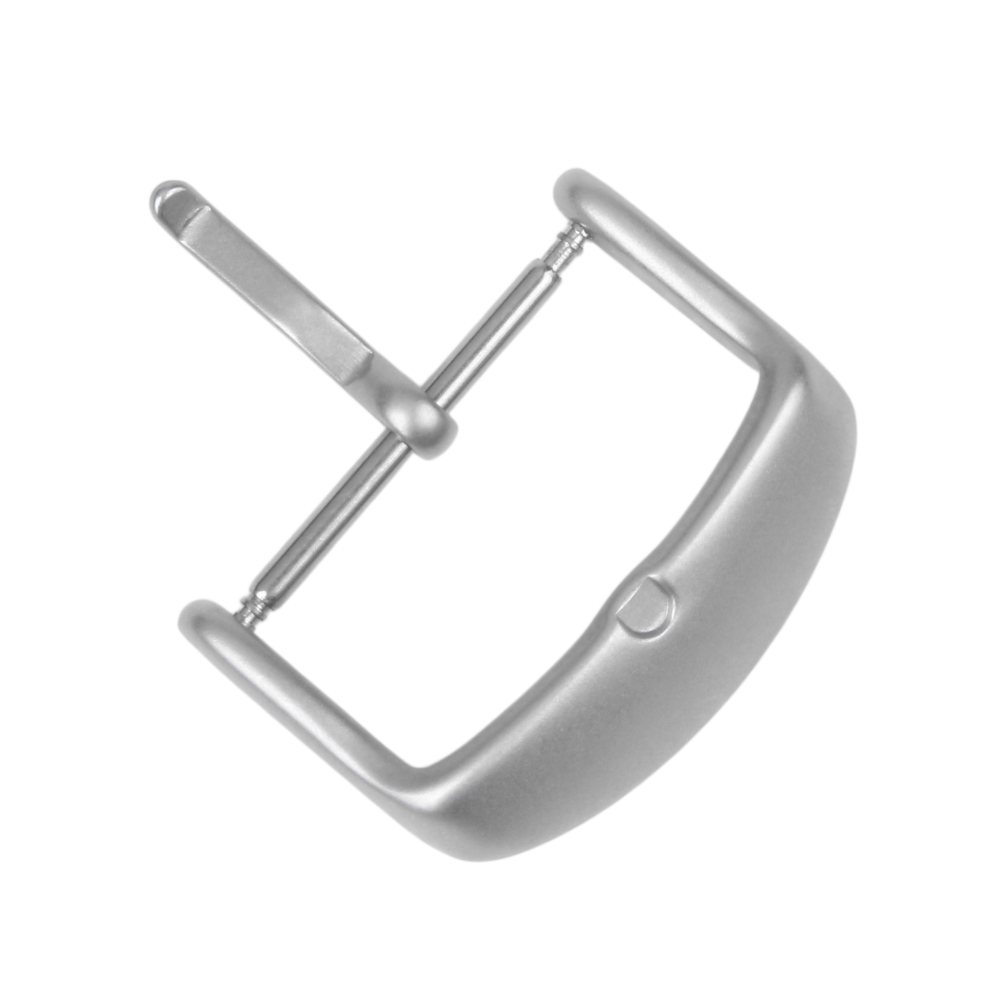 Custom Matte 304L Stainless Steel Watch Buckle Silver Metal Watch Clasp In 16/18/20/22mm