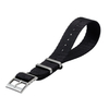 Professional Grade 280mm Herringbone Weave Nylon Watch Strap Featuring High-Density Seatbelt Texture With 1:2 Brushed 304L SS Hardware For Enhanced Durability And Elegant Military Aesthetics