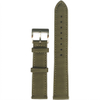 New Design Two Pieces Both-Sided Sailcloth Watch Strap Luxury Green Cordura Wrist Strap With Brushed 304L SS Buckle And Quick Release Spring Bar
