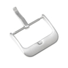 18/20/22mm Silver Brushed Metal Watch Buckle Square Watch Clasps With 3.0mm Tang