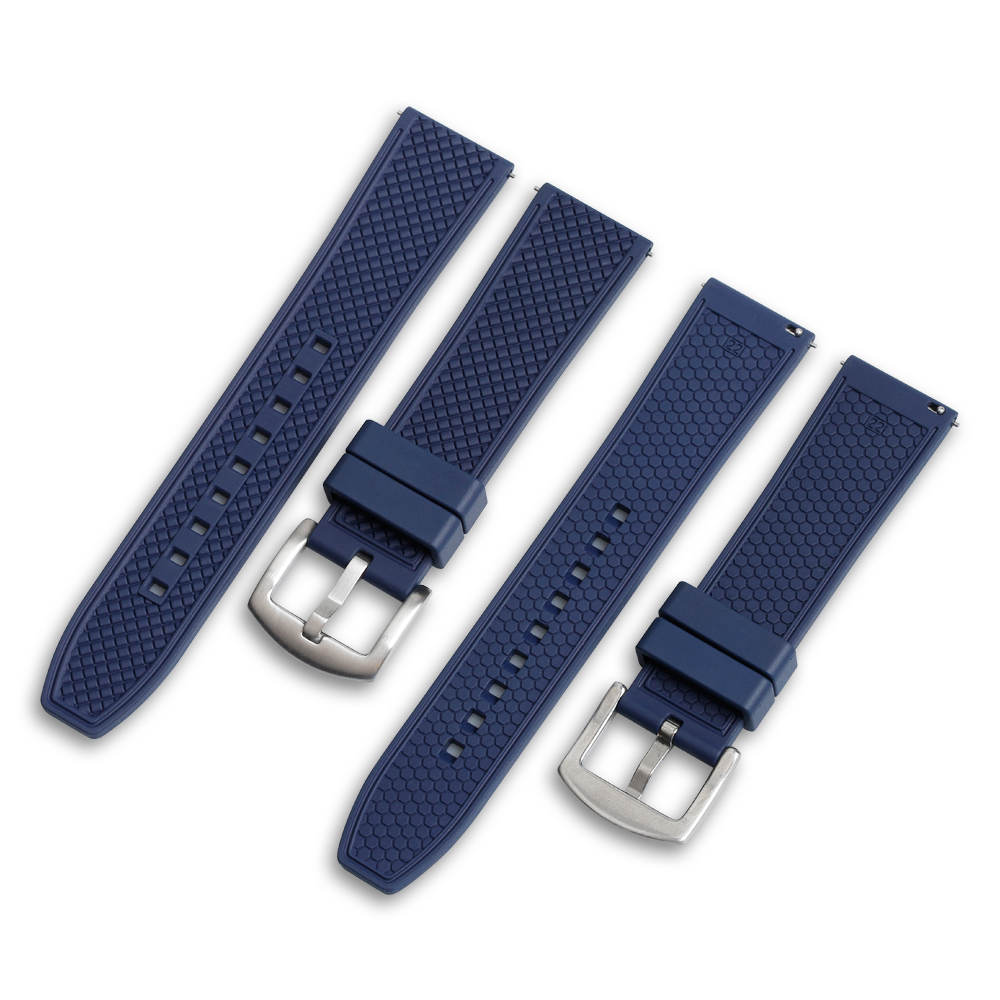 Premium Fluorine-Rubber Watch Strap Engineered For Everyday Swimmers And Ocean Travelers Who Demand Durability Saltwater Resistance And Low-maintenance Luxury