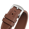 Heavy-Duty Artisan FKM Rubber Watch Band With Sculpted Profile And High-Tensile Strength Supplying Unmatched Longevity For Daily Wear On Premium Steel Sports Watches