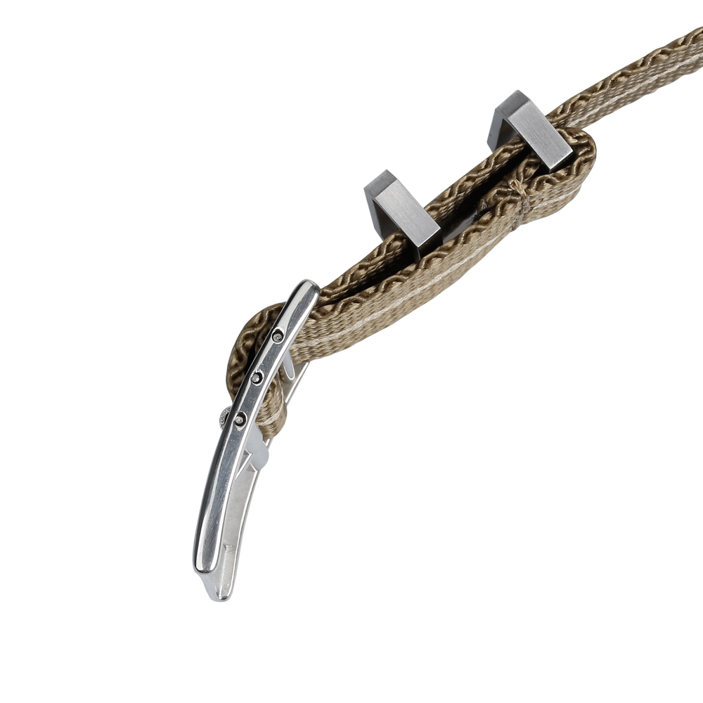 1.2mm Twill Nylon Watch Band Soft Watch Strap In 22mm With Brushed 304L SS Hardware