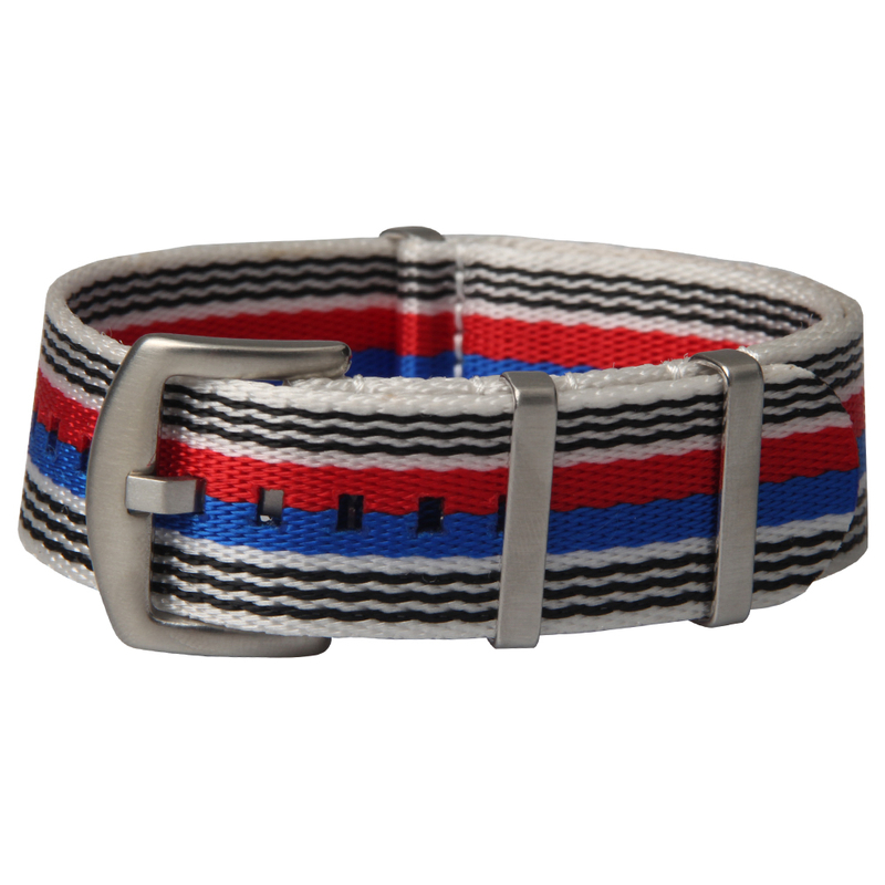 Custom Wholesale 1.4mm Seatbelt Nylon Wrist Watch Bracelet Strap With Brsuhed 304L SS Hardware For OMEGA Watches