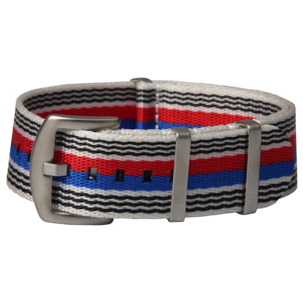 Custom Wholesale 1.4mm Seatbelt Nylon Wrist Watch Bracelet Strap With Brsuhed 304L SS Hardware For OMEGA Watches