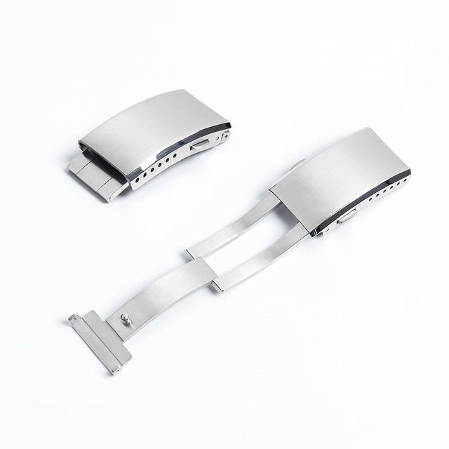 Custom Wholesale New Style 316L SS Butterfly Watch Buckles In 18/20/22mm For Metal Watch Strap From CHWSM Factory
