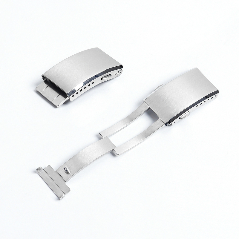 Custom Wholesale New Style 316L SS Butterfly Watch Buckles In 18/20/22mm For Metal Watch Strap From CHWSM Factory
