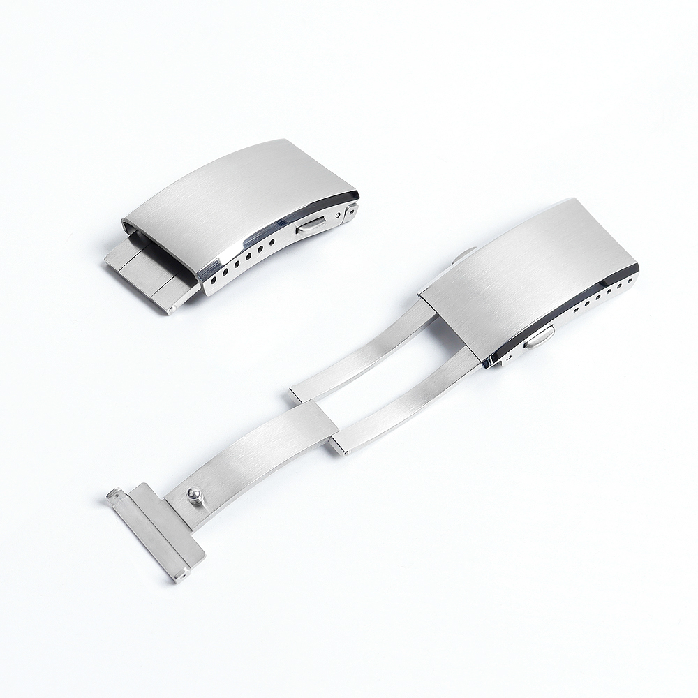 Custom Wholesale New Style 316L SS Butterfly Watch Buckles In 18/20/22mm For Metal Watch Strap From CHWSM Factory