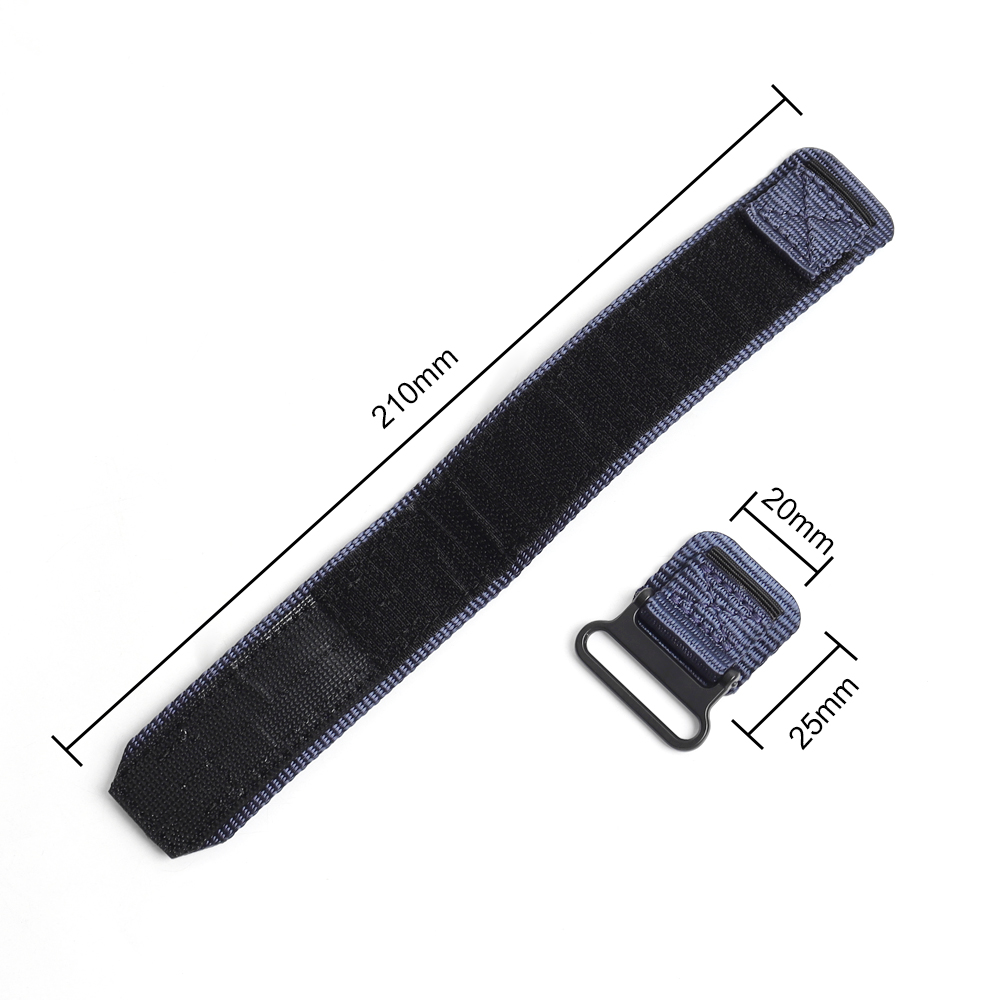 Custom New Style Popular 2 Pieces Nylon+Leather Mix Material Velcro Watch Band In 25mm For Tudor Watches