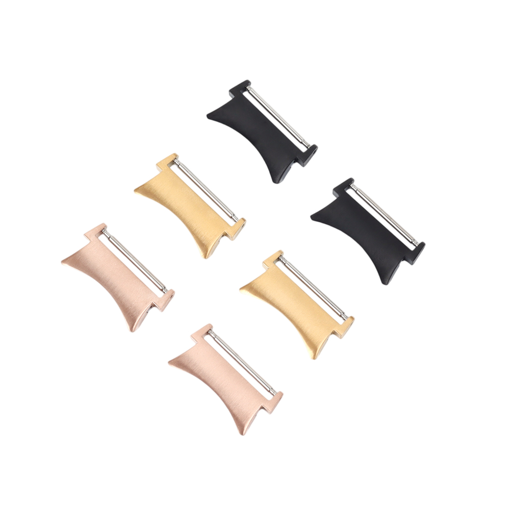 Factory Wholesale Black/Gold 304L SS Watch Connector 16/20mm Metal Connector For Samsung Watch Series